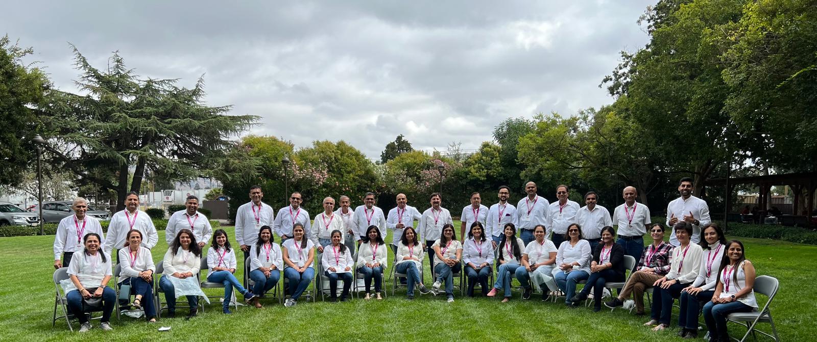 Group photo of attendees outdoors