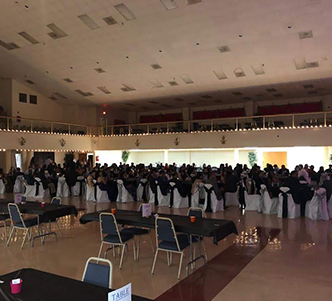 Event hall filled with attendees